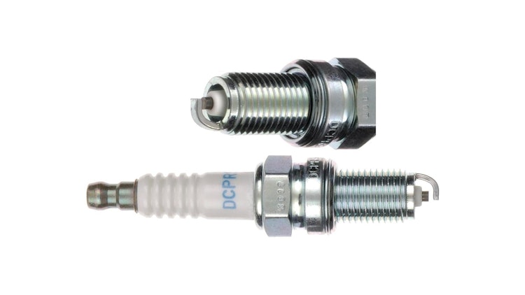 NGK Zündkerze DCPR9E, Schlüsselweite 16, Zündkerze Gruppe D, Gewindedurchmesser 12 mm