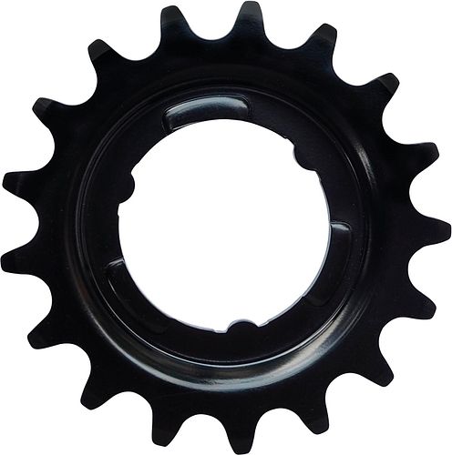 KMC Steck-Zahnkranz 17 Zähne 1/2" x 3/32" CrMo für Shimano schwarz