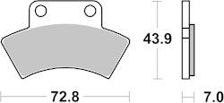SBS Bremsbelag 717ATS Quad Sinter