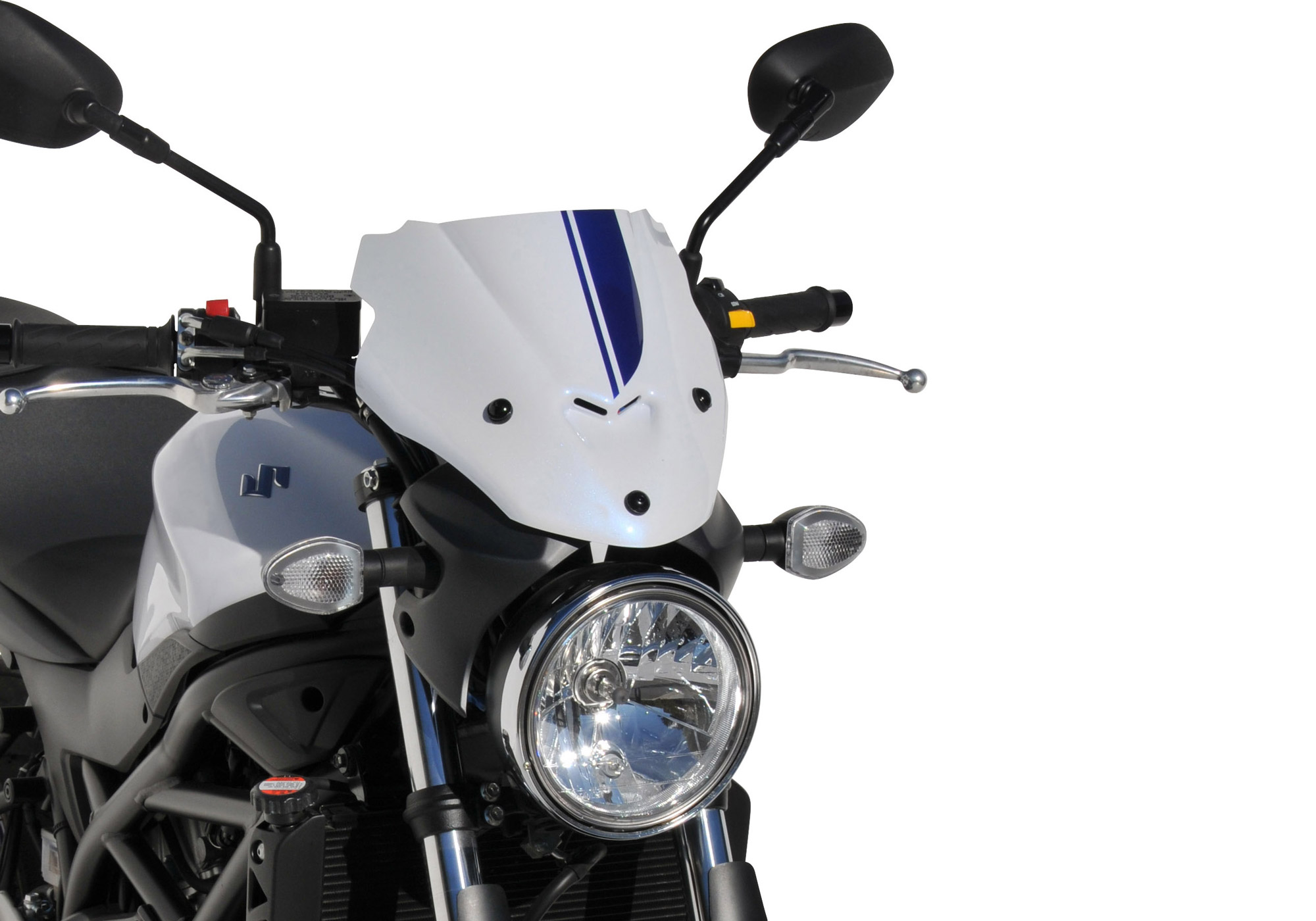 BODYSTYLE Sportsline Scheinwerferverkleidung ABS Kunststoff weiß für SUZUKI SV 650 