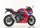 Vorschaubild SHARK SLIP-ON Titan silber SRC 4 für HONDA CB500F,CB500X,CBR500R EURO4 EURO5 