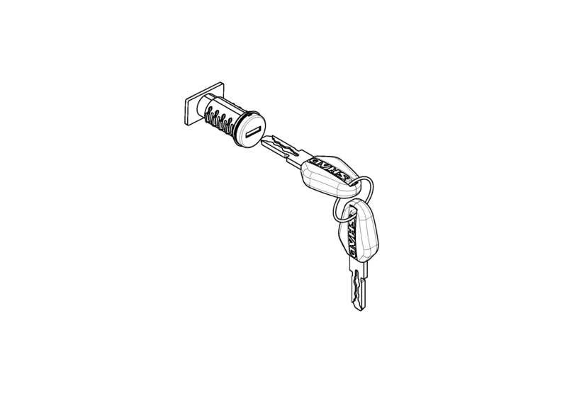 SHAD Schlossmechanismus KEYS SET TR37/TR48