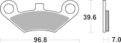 SBS Bremsbelag 914SI Offroad Sinter