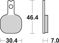 SBS Bremsbelag 655HF Street Ceramic