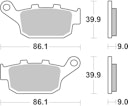 Vorschaubild SBS Bremsbelag 881LS Street Sinter