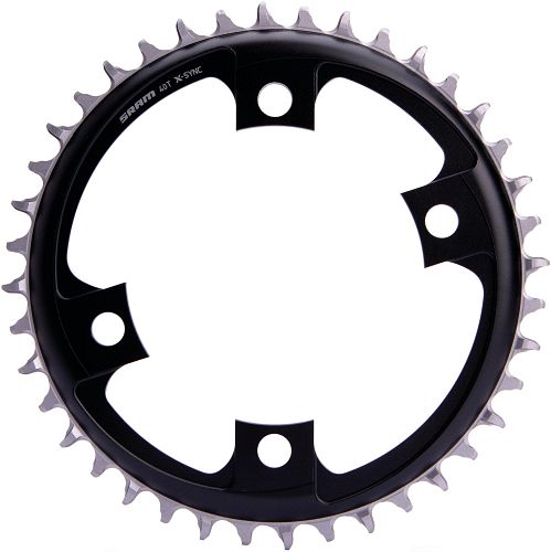 SRAM Kettenblatt X-Sync Road 40 Zähne schwarz 4-Arm, 107 mm Lochkreis