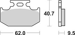 SBS Bremsbelag 648HF Street Ceramic