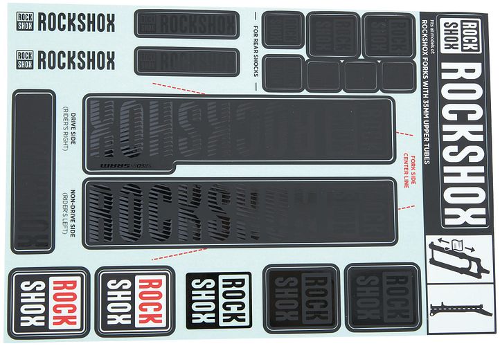 RockShox Dekor Set Ø 35 mm stealth