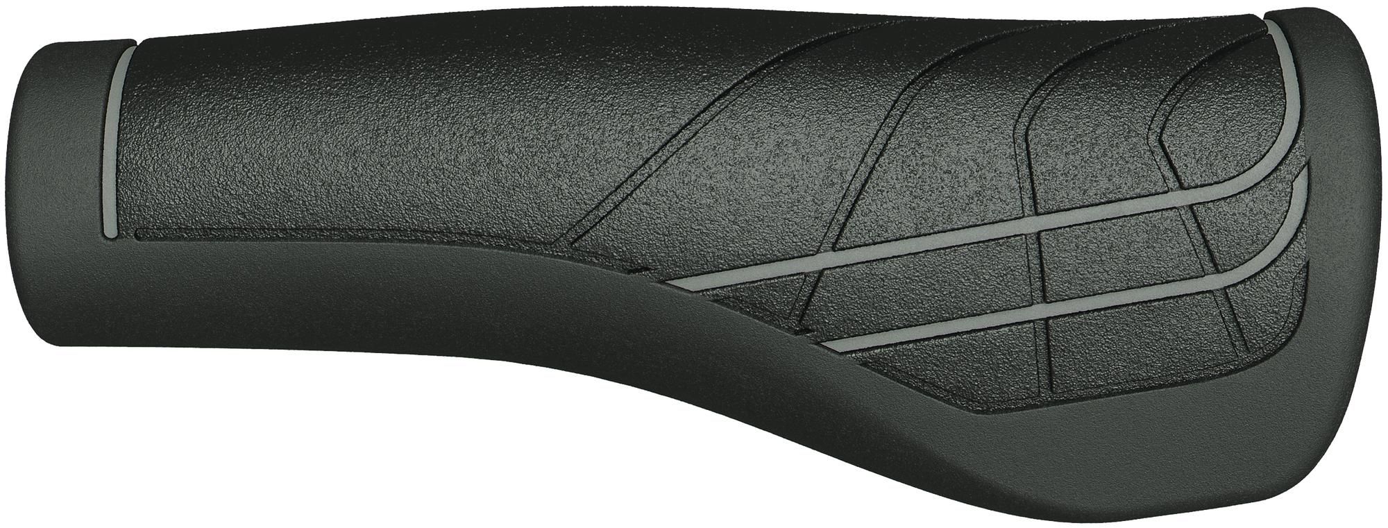 Herrmans Griff Line rechts 125 mm schwarz/grau