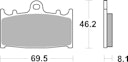 Vorschaubild SBS Bremsbelag 631DCC Road Racing Classic Dual Carbon