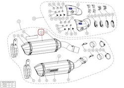  Akrapovič Dämpfer Links CA Z1000 2014-2020 