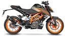 Vorschaubild LeoVince SLIP-ON Edelstahl SBK LV ONE EVO Schwarz für KTM DUKE 125/390