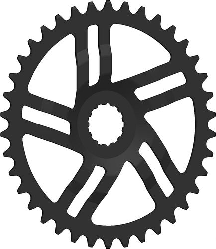 Esjot Kettenblatt 38 Zähne Direct Mount schwarz