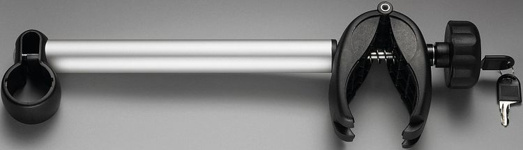 Uebler Haltearm für Heckträger 2. Rad schwarz silber