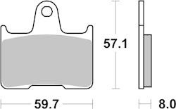 SBS Bremsbelag 715H.HF Street High Power Ceramic