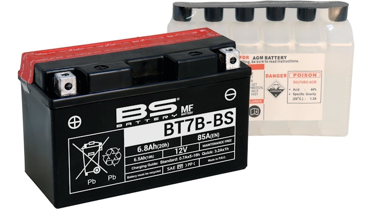 BS-Battery Batterie BS-Battery, MTF, wartungsfrei, Batterie "YT7B-BS" ETN: 507 901 012