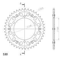 Supersprox Stealth-Kettenrad 530 43Z (Gold)