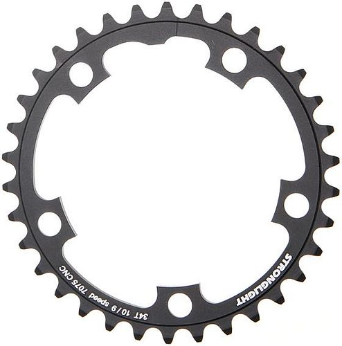 Stronglight Kettenblatt Zircal 7075 T6 34 Zähne schwarz