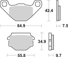 SBS Bremsbelag 684HF Street Ceramic