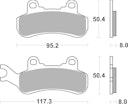 Vorschaubild SBS Bremsbelag 956PSI Offroad Racing EVO Sinter