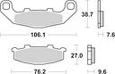 Vorschaubild SBS Bremsbelag 615LS Street Sinter