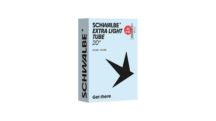 Schwalbe Schlauch Nr. 6-EL Extralight 20 Zoll SV 40 mm
