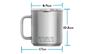 Vorschaubild YETI Tasse RAMBLER 10 oz. (296 ml) - mit Magsslider Deckel