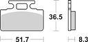 Vorschaubild SBS Bremsbelag 618HF Street Ceramic