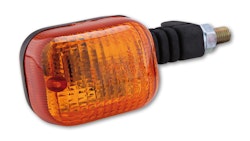 HIGHSIDER smart Duc-Style Glühlampen Blinker Gehäuse Schwarz / Linse Orange (Stück), Vorn Links & Hinten Rechts