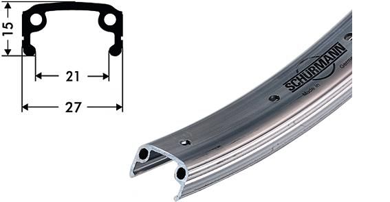 Schürmann Felge Alu Sport 26 Zoll silber