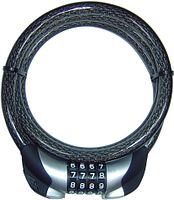 Security Plus Spiralkabelschloss ZL72 120 cm schwarz