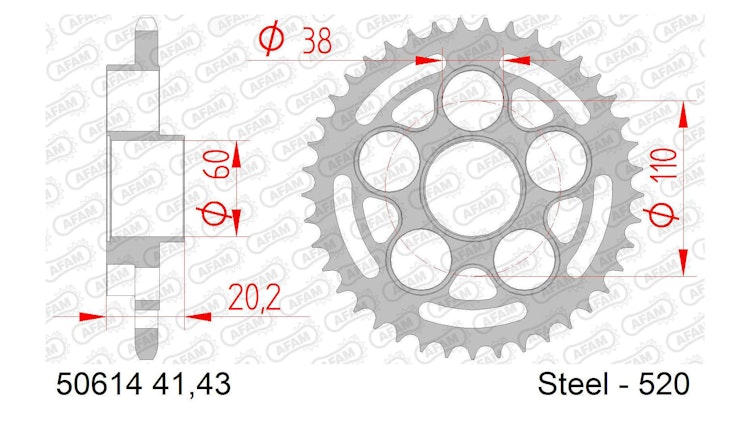Afam Kettenrad 50614