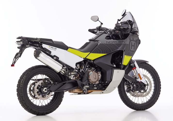SHARK DSX 5 Slip on Ersatzdämpfer e24 00040G für HUSQVARNA Norden 901