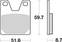 Vorschaubild SBS Bremsbelag 733HF Street Ceramic