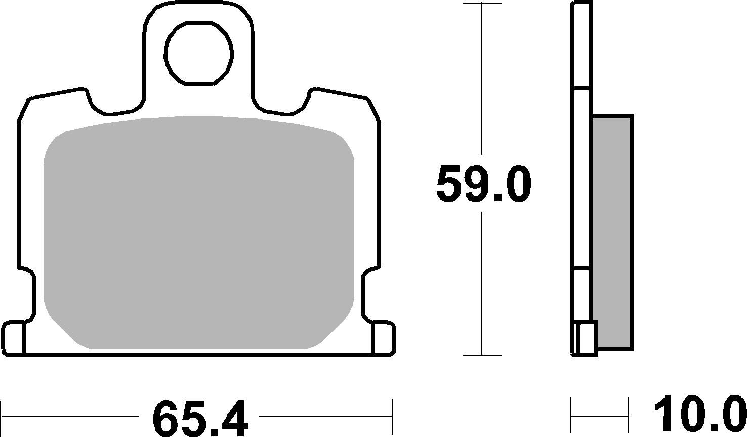 SBS Bremsbelag 547HF Street Ceramic