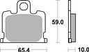 Vorschaubild SBS Bremsbelag 547HF Street Ceramic