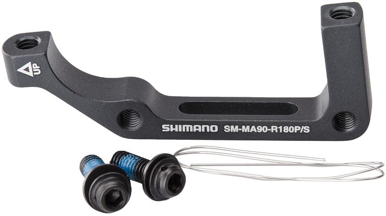 Shimano Scheibenbremsadapter hinten 180 mm schwarz