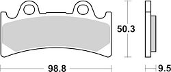 SBS Bremsbelag 683HS Street Sinter