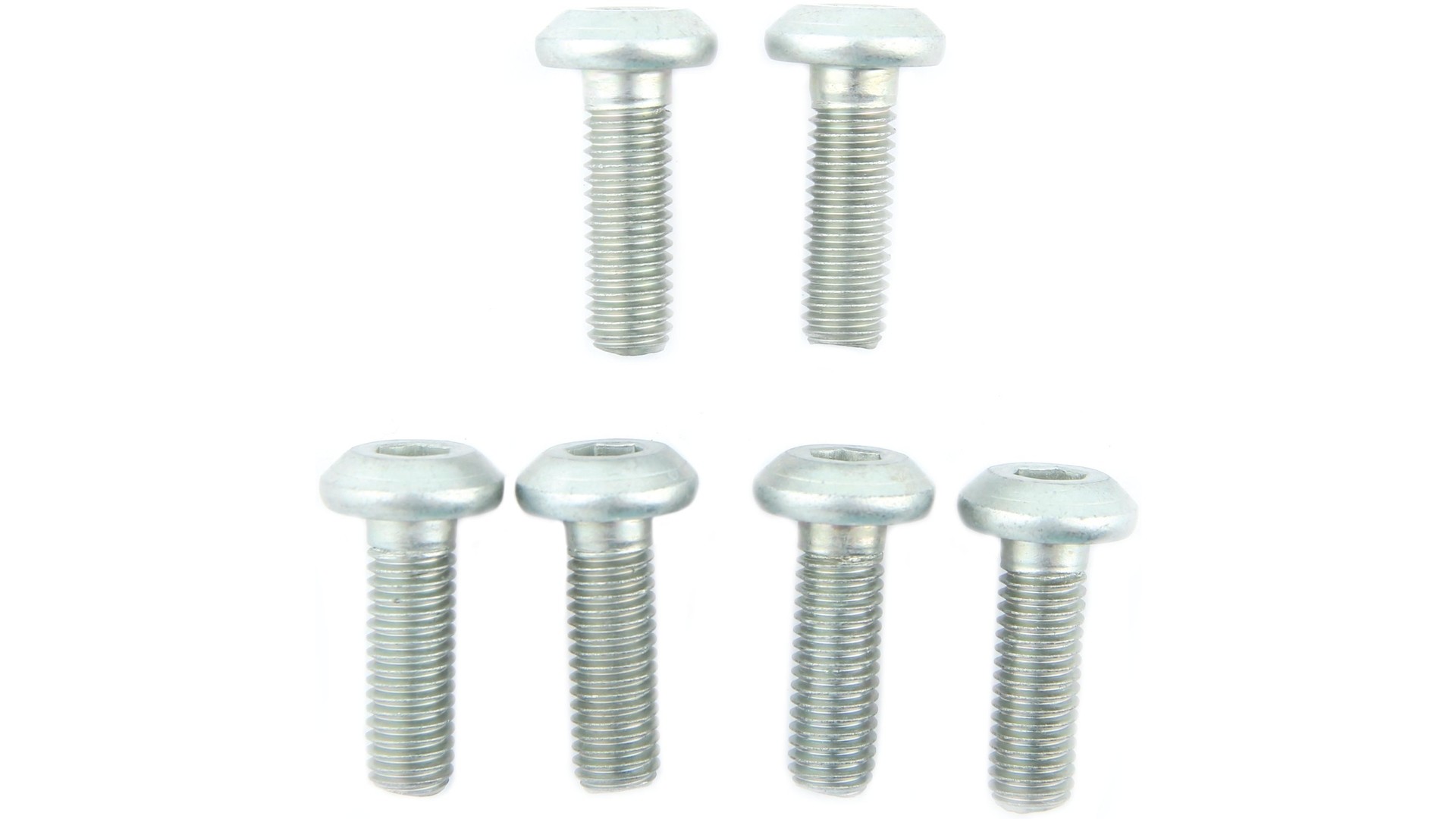 TRW Schraubensatz 6 Stück, M8x1, 25, Schaftlänge 25 mm, Gesamtlänge 30 mm, Schraubensatz Innensechskant