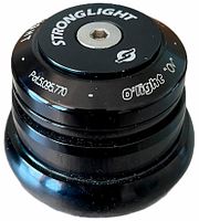 Stronglight O'light Oversize Steuersatz 1 1/8 Zoll-1,5 Zoll schwarz