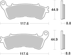 SBS Bremsbelag 828HF Street Ceramic