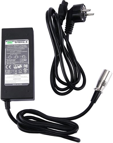 TranzX Ladegerät CH02 24 V schwarz
