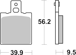 SBS Bremsbelag 646HF Street Ceramic