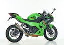 Vorschaubild SHARK SLIP-ON Titan silber SRC 4 für KAWASAKI Ninja 500 SE,Z500 / SE EURO5+  