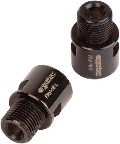 ErgoTec Pedalachsverlängerung 18 mm schwarz