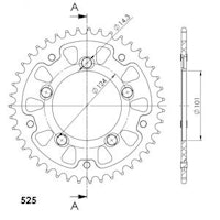 Supersprox Stealth-Kettenrad 525 43Z (Orange)
