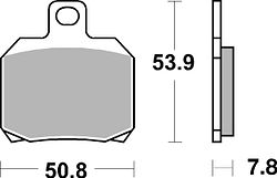 SBS Bremsbelag 730HF Street Ceramic