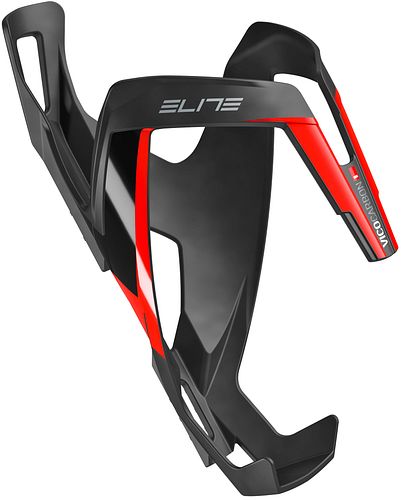 Elite Vico Carbon Trinkflaschenhalter schwarz,rot rot