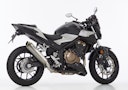 Vorschaubild SHARK SLIP-ON Titan silber SRC 4 für HONDA CB500F,CB500X,CBR500R EURO4 EURO5 