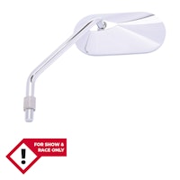 HIGHSIDER smart Lenkerspiegel Agila Chrom Oval, Links, Nicht E-Geprüft (1Stck.)